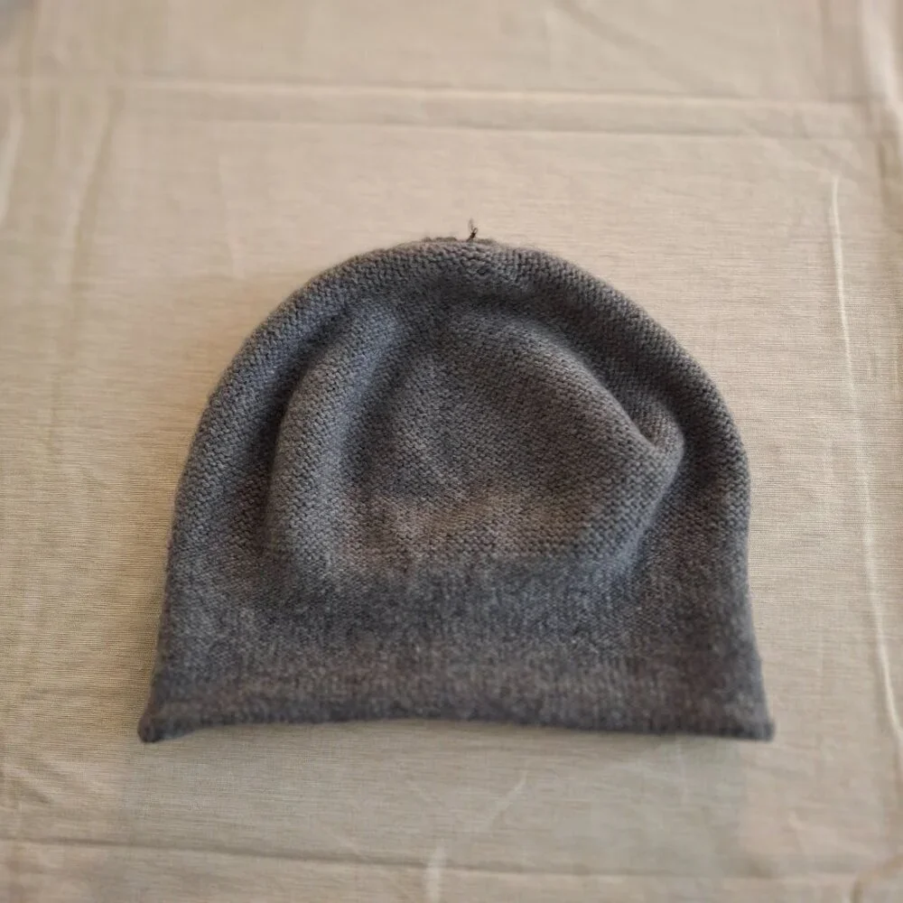 Semo Beret Hat Knit Mohair Pom Pom Korea Neutral Minimalist Academia Preppy